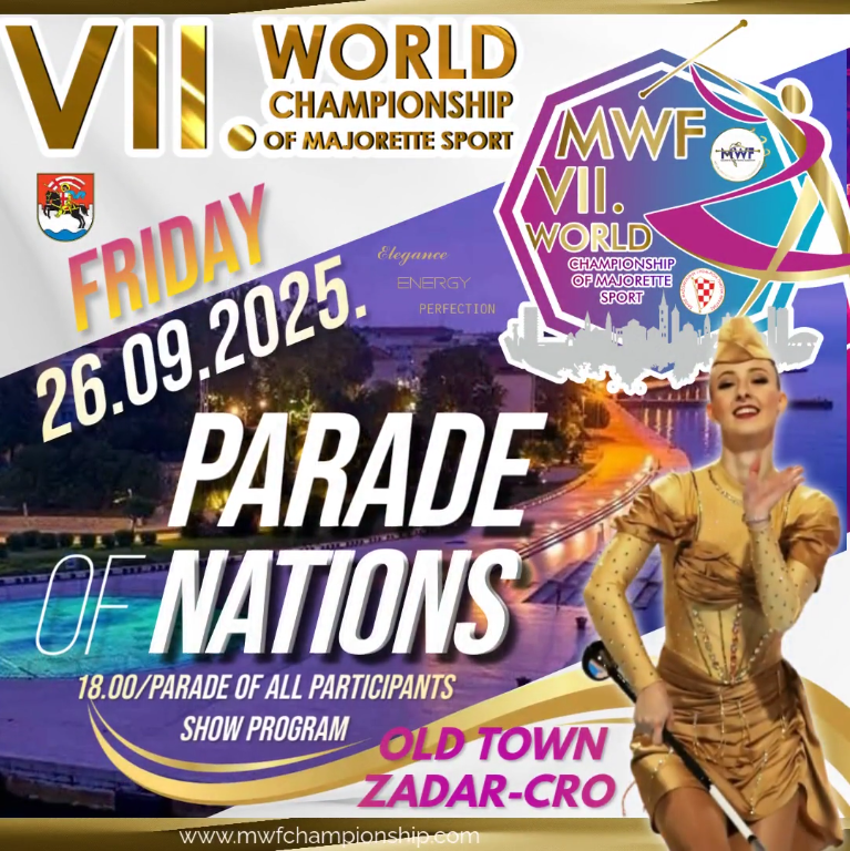 MWF PARADE OF NATIONS, 26.09.2025., ZADAR, CROATIA