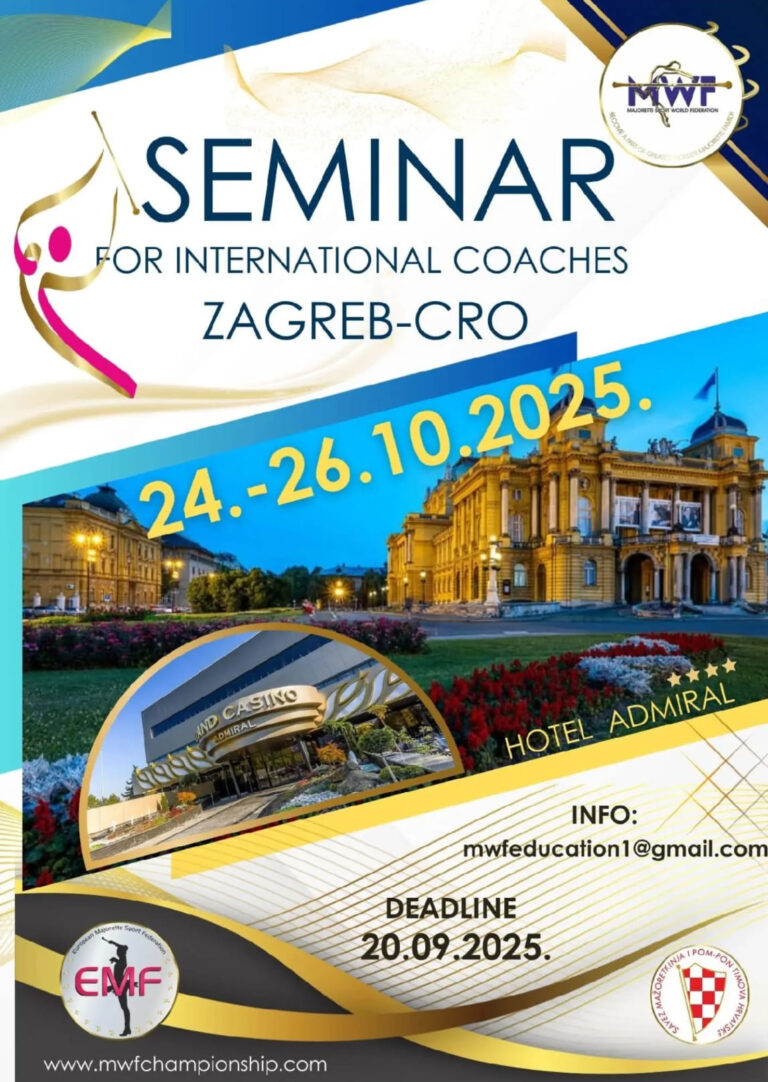 SEMINAR FOR INTERNATIONAL COACHES, 24.-26.10.2025., ZAGREB, CROATIA