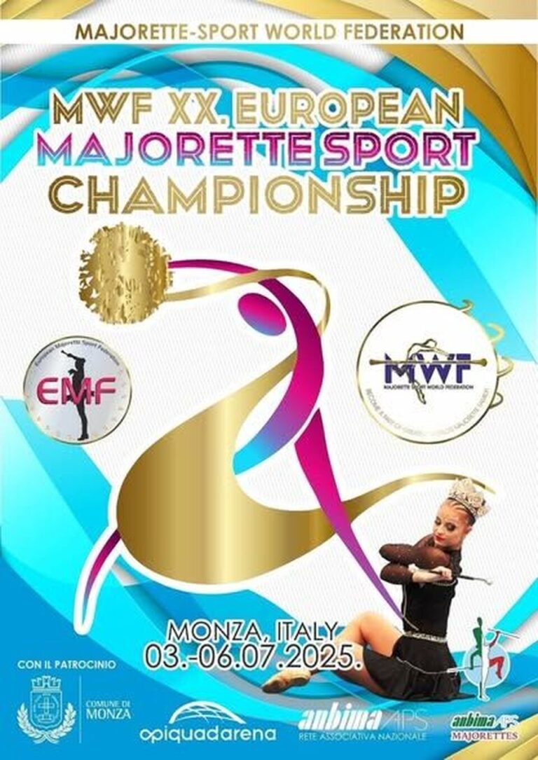 MWF XX. EUROPEAN MAJORETTE-SPORT CHAMPIONSHIP, 03.-06.07.2025., MONZA, ITALY